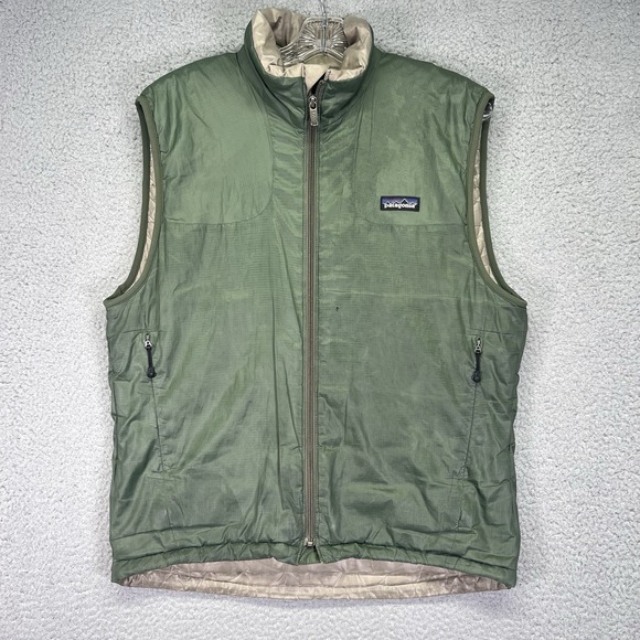 Patagonia Other - Patagonia Vest Mens Small Green Micro Puff Full Zip Lightweight Hiking Outdoors